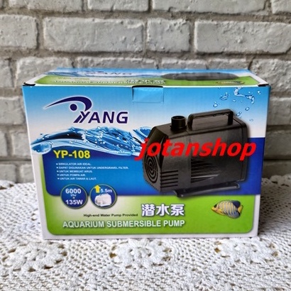 Yang YP 108 YP108 YP-108 Mesin Pompa filter Air Celup Aquarium Aquascape Hidroponik Kolam