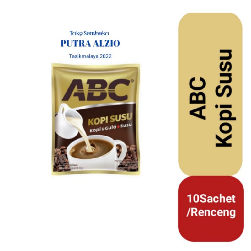 

Kopi ABC Susu Instant 1Renceng isi 10sachet