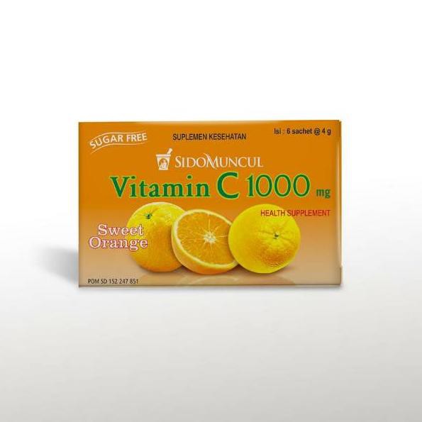 {Original} Vitamin c 1000 mg sidomuncul rasa jeruk manis