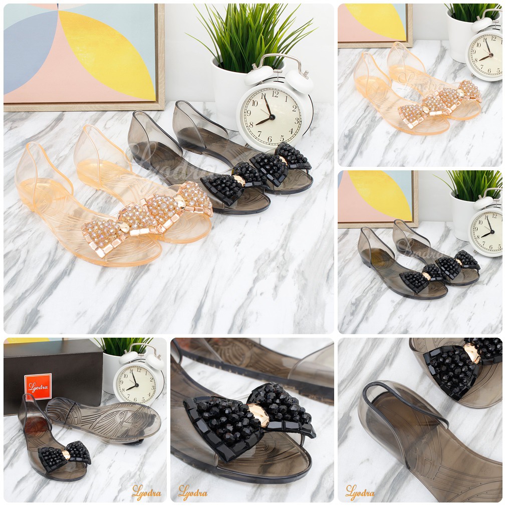 Lyodra  Summer Flat Jelly Shoes Import LDR202 Real Pict