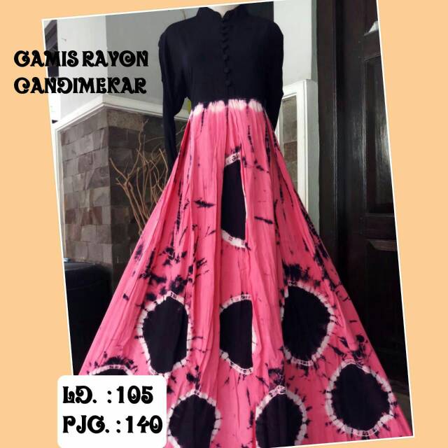 Gamis rayon candi mekar