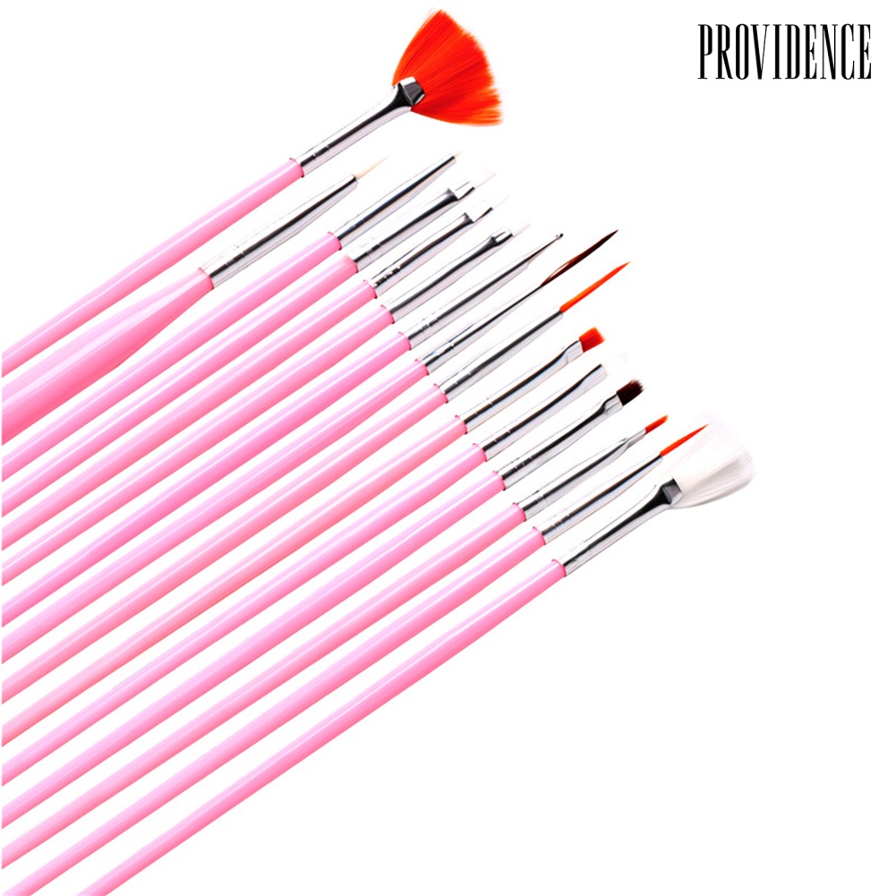 Providence Set Kuas + Buffer + Kikir Kuku Diy Untuk Nail Art