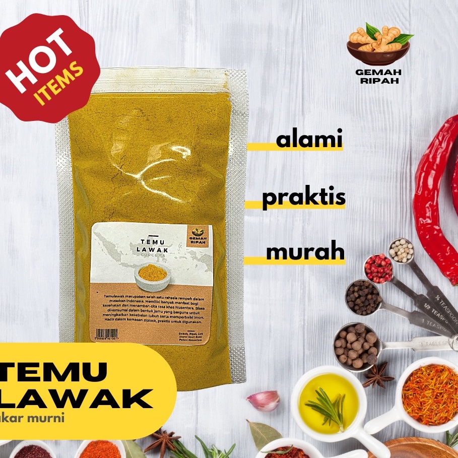 

Jahe Temulawak Kunyit Bubuk - Jamu Sehat - Low GI - 100% Natural