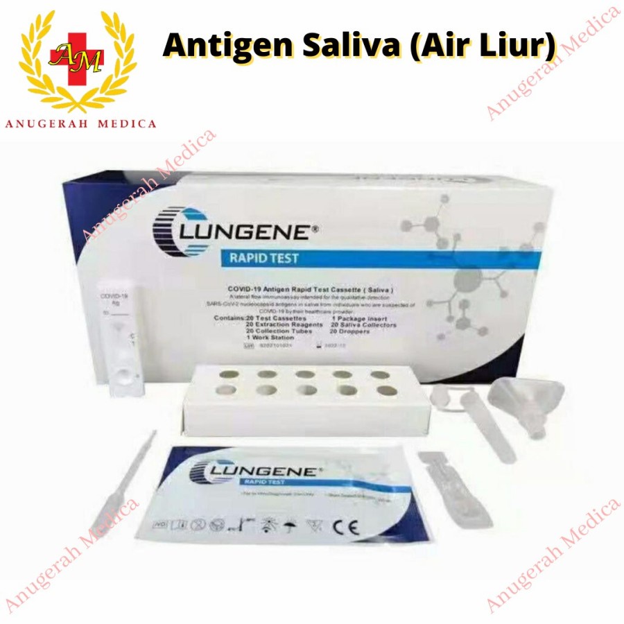 Antigen Saliva Clungene / Antigen Tes Air Liur Lungene Ecer