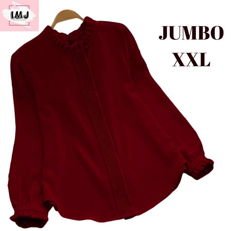 N8D4F IMJ LILAC JUMBO baju atasan wanita terbaru blouse korean style blouse wanita lengan panjang im
