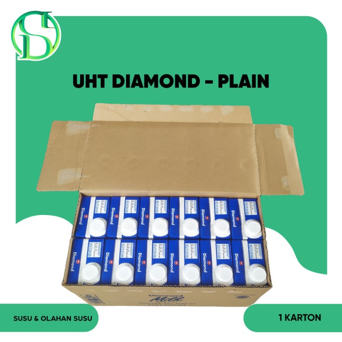 

Susu UHT Plain Dimond 1 Liter 1 Karton / 12pcs