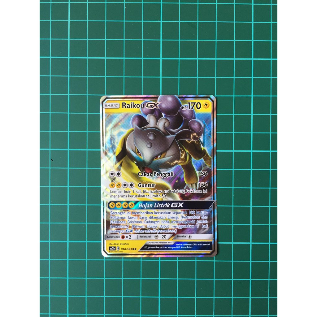 Raikou GX RR Kartu Pokemon TCG Indonesia