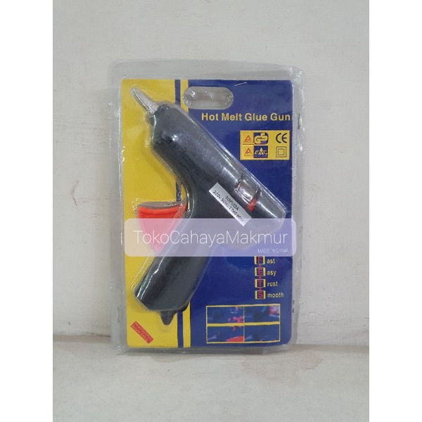 Solder Lem Glue Gun/Solder Tembak Bakar Besar 80W/Solder Tembak Lilin