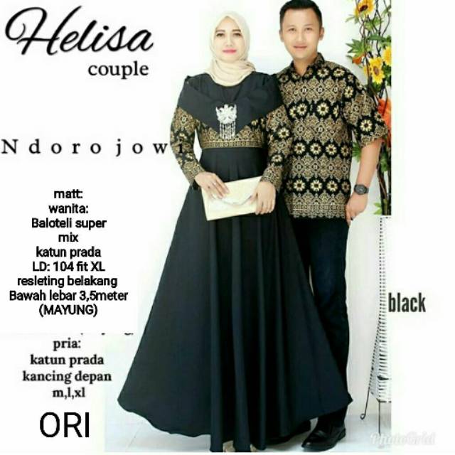 BATIK PRADA HELISA COUPLE GAMIS SYARII PRADA