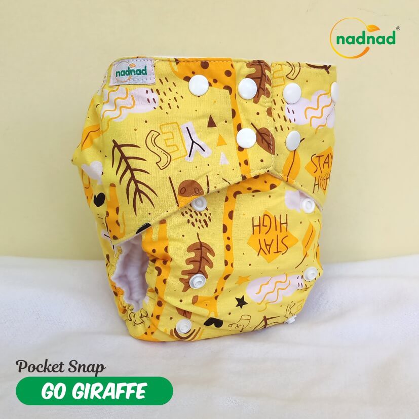 CLODI POCKET SNAP NadNad by SAKINA size bisa diatur bb 3-15 kg  clodi murah  berkualitas Popok Celan