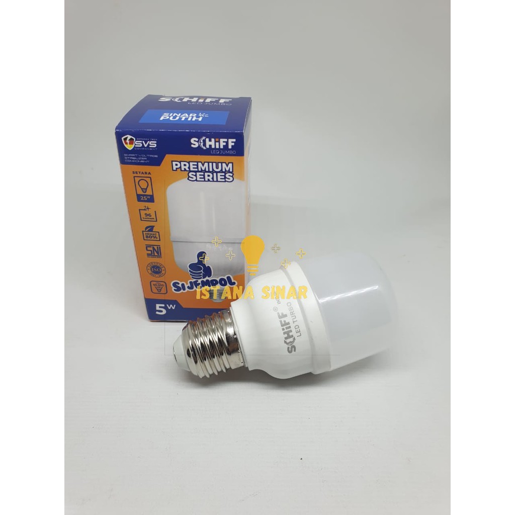 Schiff LED 5 watt / 5w Premium series Sijempol Lampu LED Bergaransi