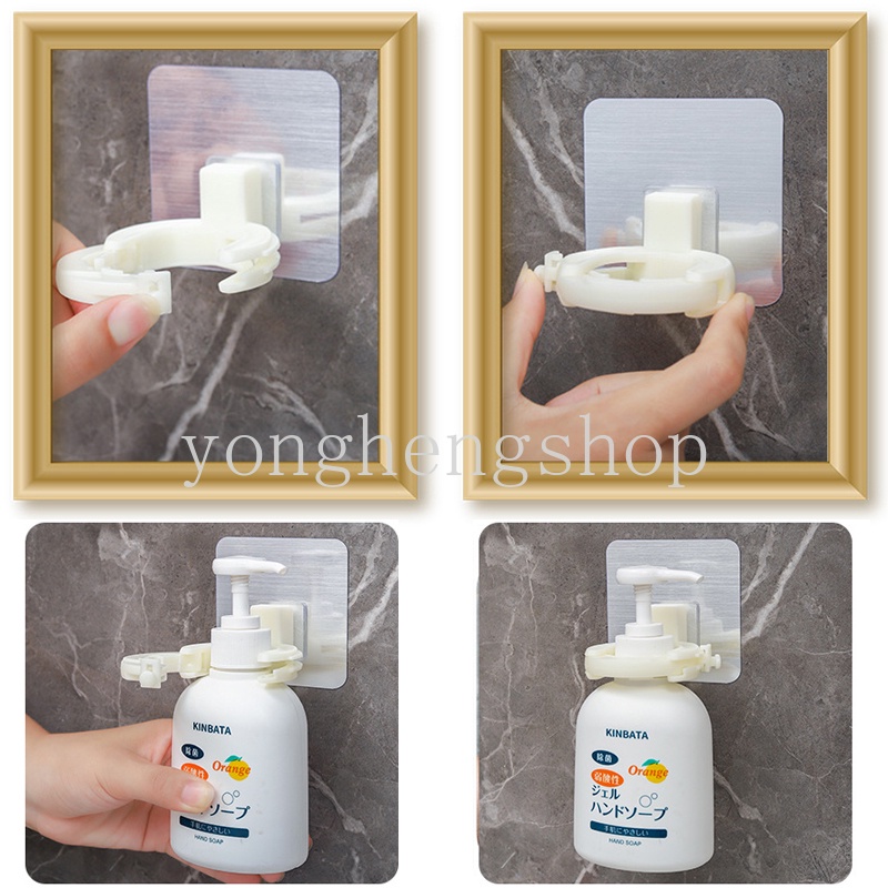 Rak Holder Botol Sampo / Sabun / Hand Sanitizer Model Gantung Dinding Adjustable