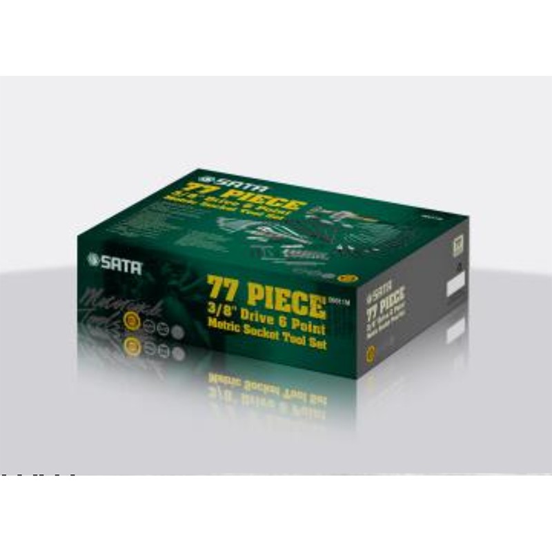 SATA Paket Ekonomis Lengkap Soket tool set 77 PCS 3/8 socket 06011M
