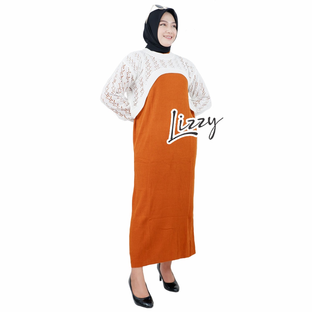Lizzy - ONE SET FREYA PREMIUM-Coral - Off White