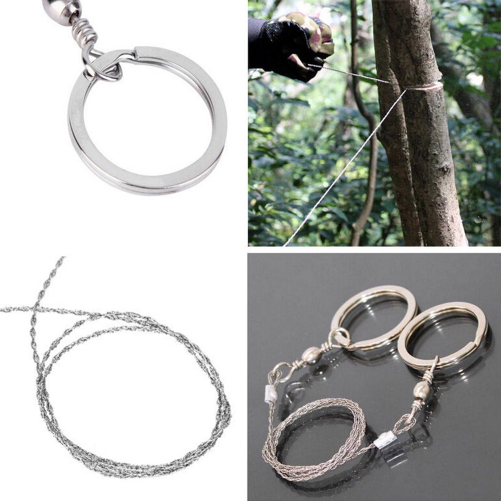 {LUCKID}Emergency Survival Gear Steel Wire Saw Camping Hiking Hunting Climbing Gear New