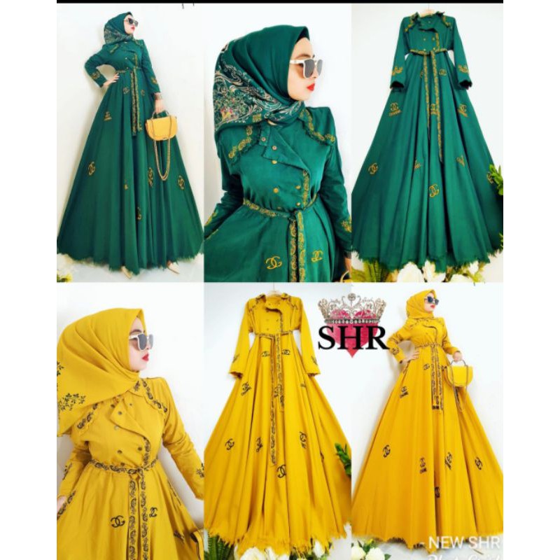 READY ORI SHR NEW MAXI DRESS JEANS IMPORT