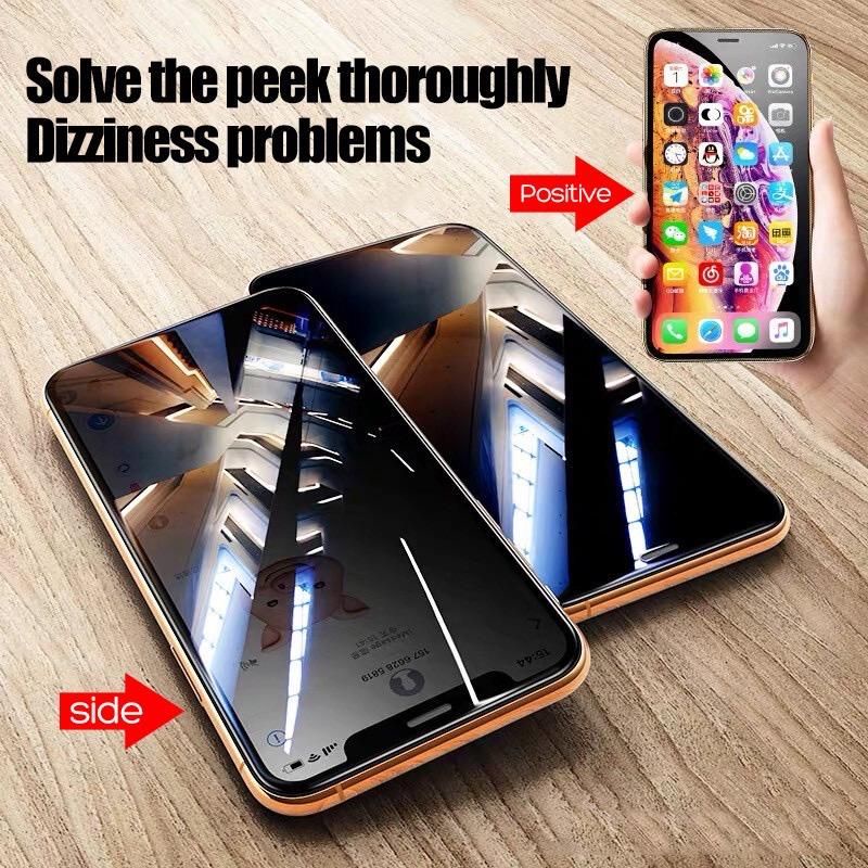 Tempered Glass Anti Spy iPhone X iPhone XS iPhone XR iPhone XS MAX Anti Gores Anti Spy Full Layar