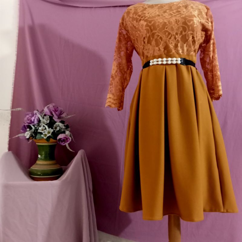 dress scuba  adu manis import standar ld 86-98  jumbo ld 100-120