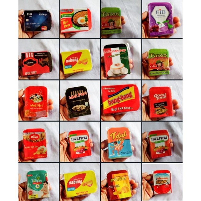 

Amplop lebaran viral motif snack