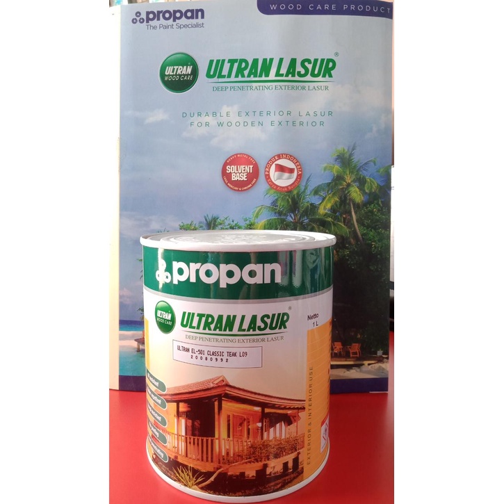 Jual Cat Kayu Politur Exterior Ultran Lasur El 501 Propan 1 Liter Shopee Indonesia 1399