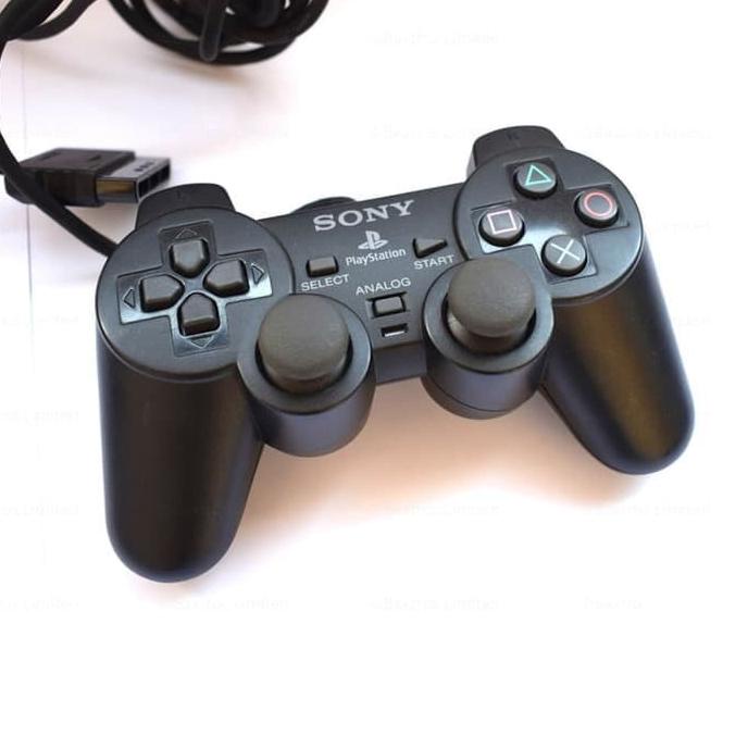 Stik Stick PS2 Original Ori Mesin Warna Hitam Baru