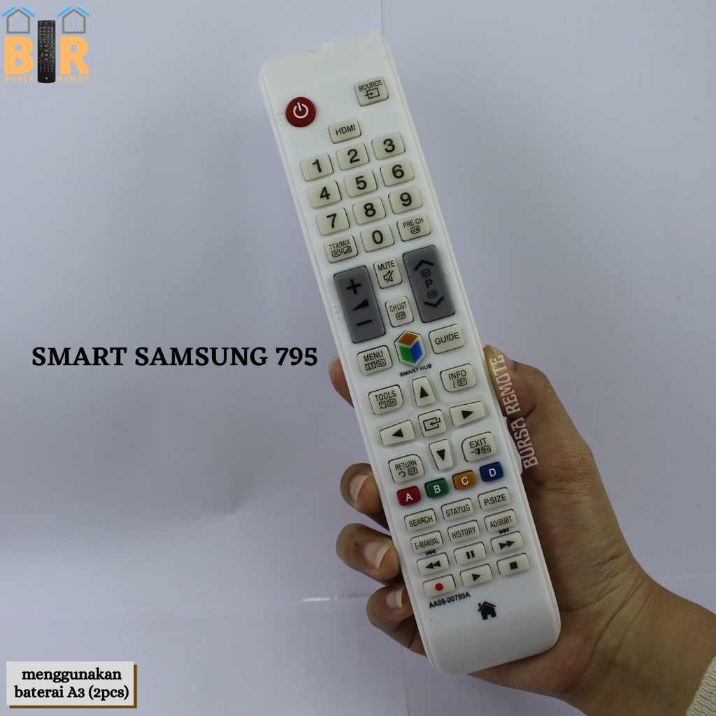 Remot REMOTE smart TV SAMSUNG LCD LED INTERNET Type 795A -ECERAN dan GROSIR