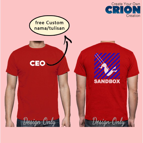 Kaos Kdrama Start Up - CEO Sandbox Bisa Custom Nama - By Crion