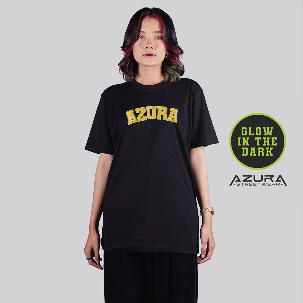 Azura College Yellow Hitam Kaos Dewasa