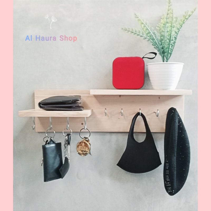Rak Ambalan Kayu Aesthetic Rak Buku Rak Foto Rak Gantungan Baju Rak Gantungan Kunci Rak Pot Bunga Ra