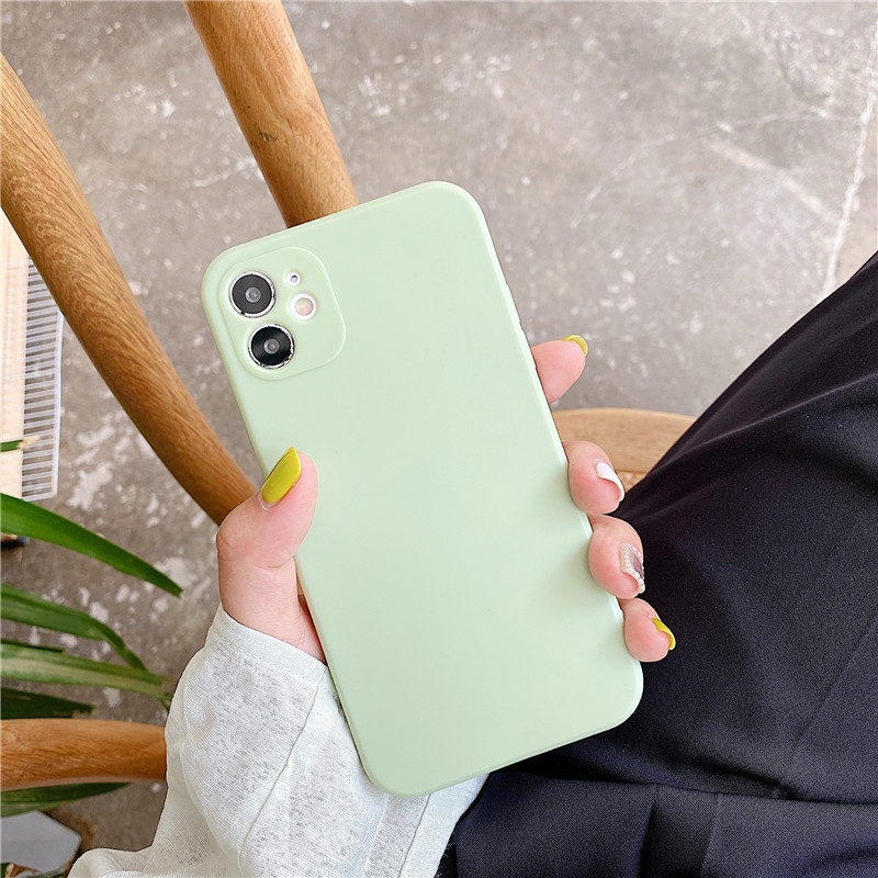 SQUARE EDGE CASE SAMSUNG A13 MATCHA GREEN  CASING SOFTCASE