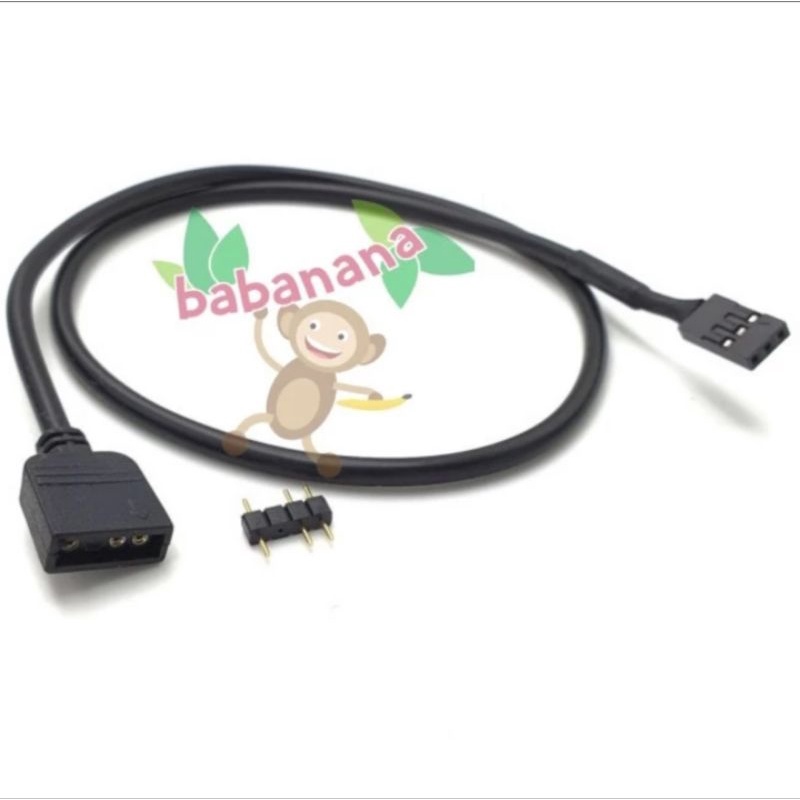 Kabel ARGB 5V 3 pin to vdg converter adapter cable rgb fan pc cooler