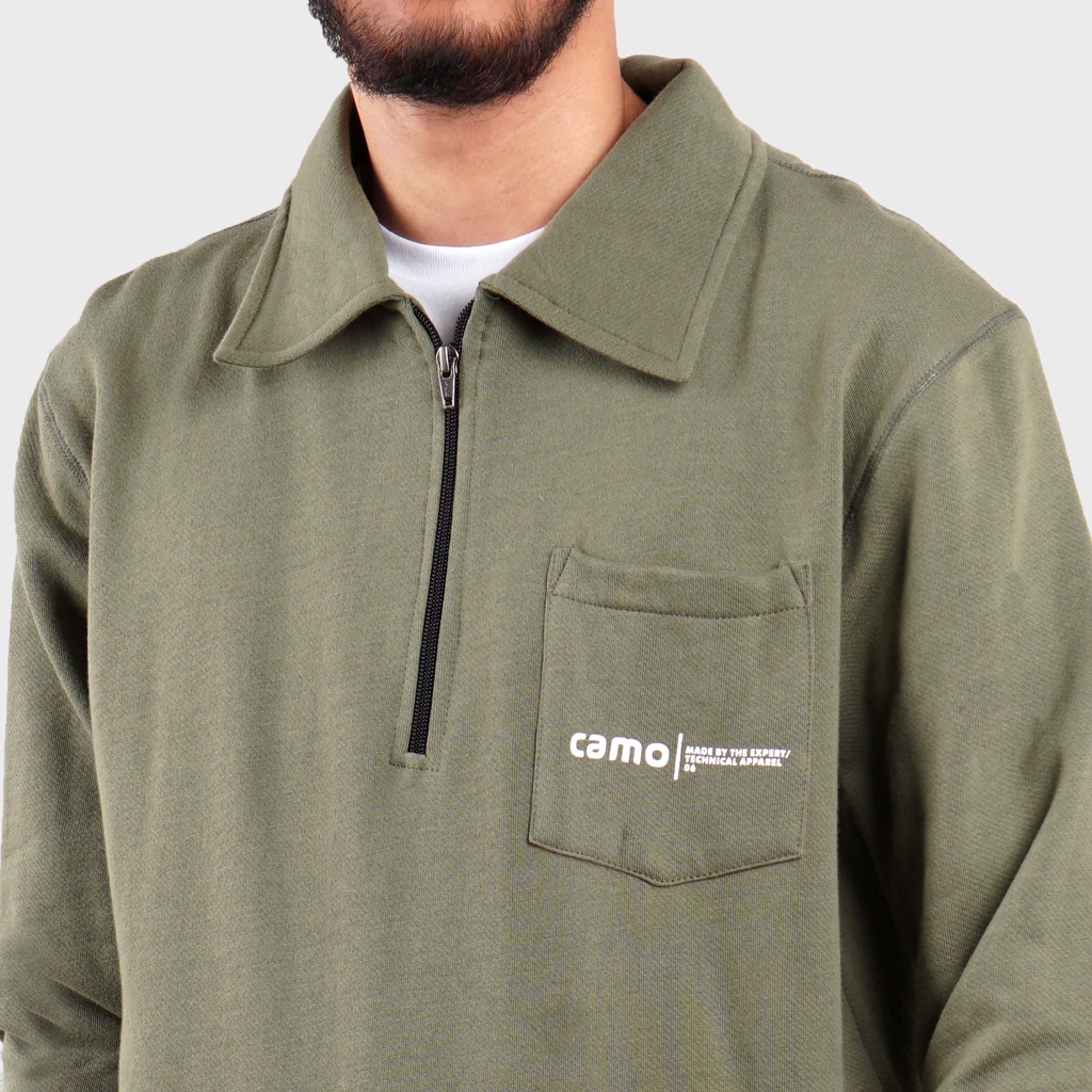 CAMO WARBROKE | SWEATER HALFZIP 8545