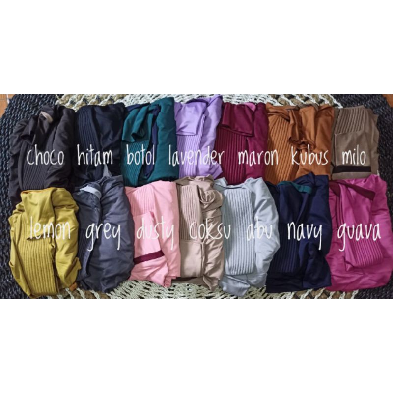 JILBAB INSTAN LENGAN PANJANG LIST KERUDUNG TANGAN VERISKA-1