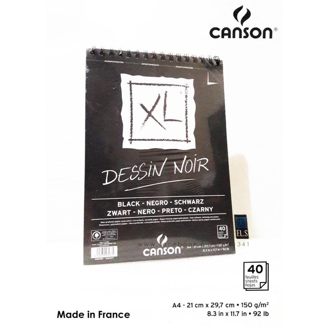 

(BISA COD) Canson XL Dessin Noir A4 MURAH Kode 1264