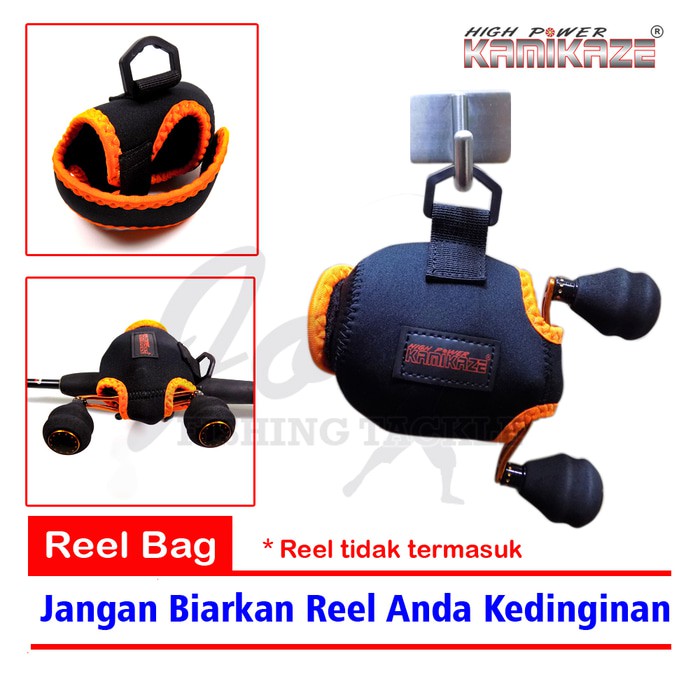 Kamikaze Bc Reel Cover Jugy 102 - Tas Reel Pancing Bait Cast Reel Bag
