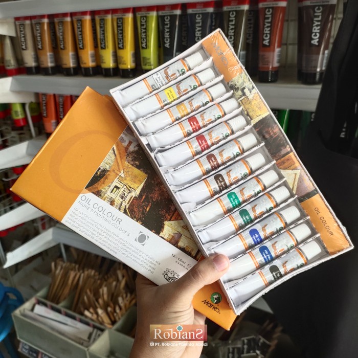 

Produk Terbaru Cat Lukis / Cat Minyak Set - Maries Oil Color Set 12 Warna