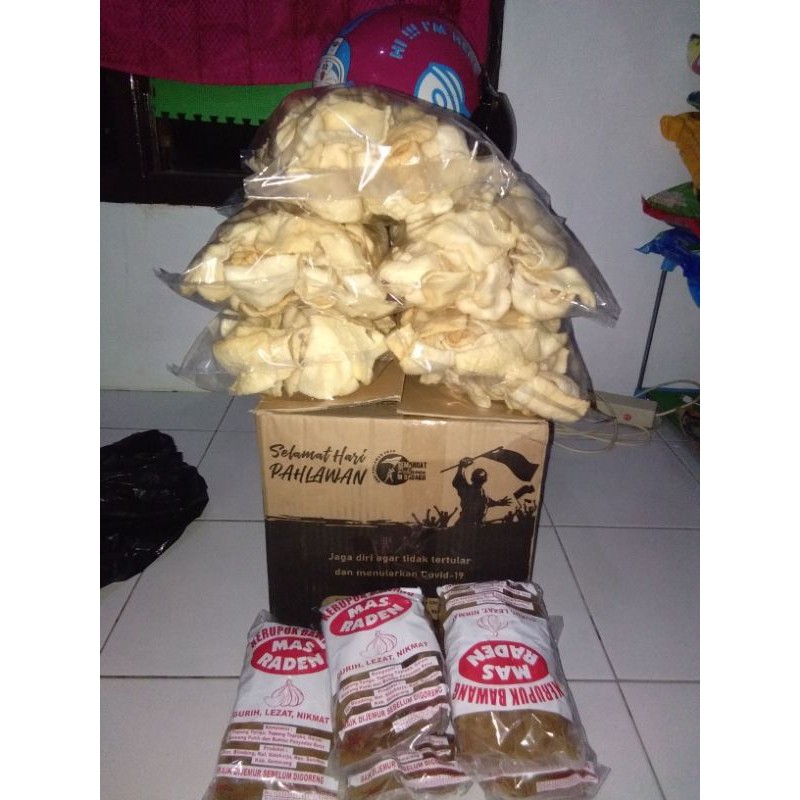 KERUPUK BAWANG MATANG 150GR / kerupuk bawang mas raden