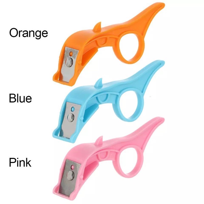 PISAU KUPAS KULIT BUAH / PISAU PARUTAN KUPAS BUAH STAINLESS STEEL FINGER HANDLE JRW0042