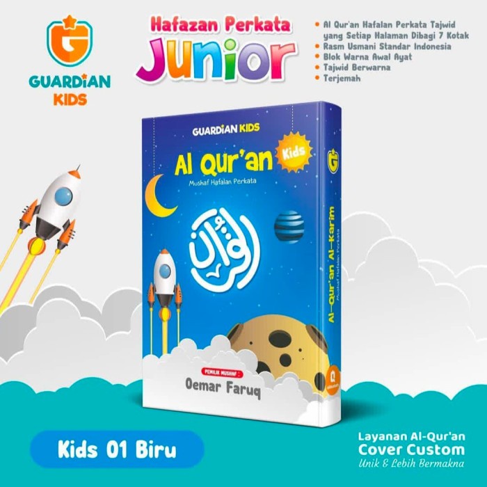 TERMURAH quran custom nama Hafazan perkata junior Tahfiz for kids
