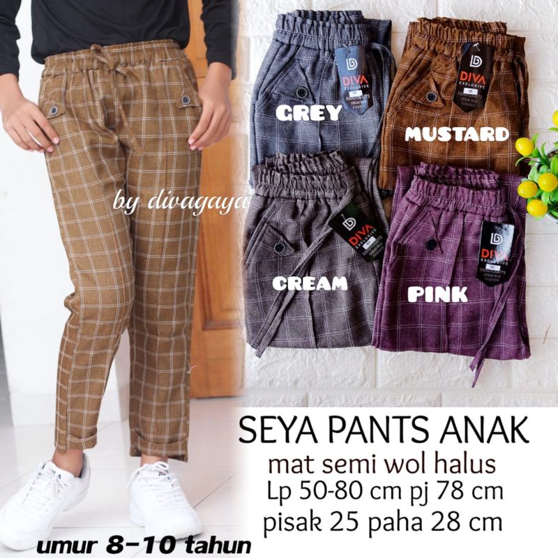 YUNA PANTS ANAK TANGGUNG KATUN SEMI WOL 0508