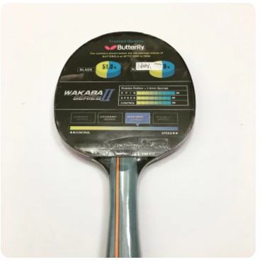 Bat / bad Pingpong Tenis Meja Butterfly Wakaba II Grade Ori Import