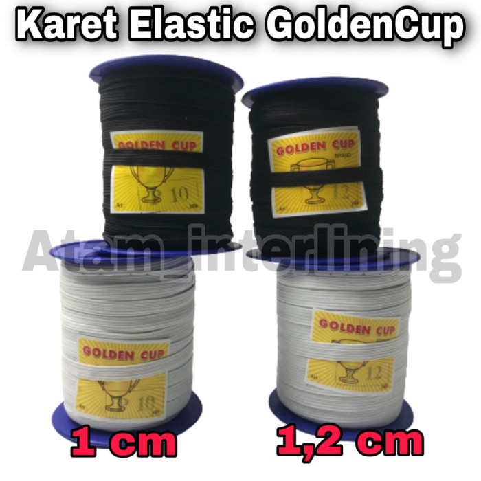 

DISKON- BISA COD Karet Elastis 1CM - karet bra BH | karet kolor | karet elastik elastic - Putih, 1,2cm