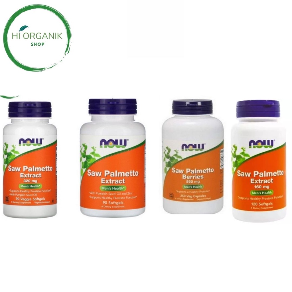 Now Foods Saw Palmetto Extract 320 mg 90 Caps ; Saw Palmetto Extract With Pumpkin Seed Oil 160 mg 90