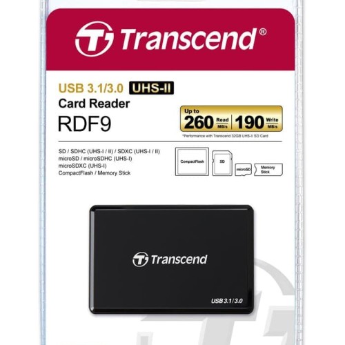 Transcend Card Reader RDF9 All in 1 UHS II Multi Card Reader USB 3.0