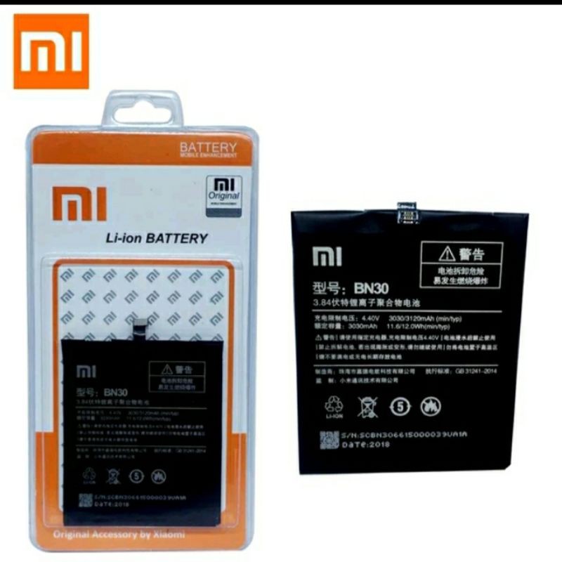 baterai batre xiomi redmi 4a bn30 ori