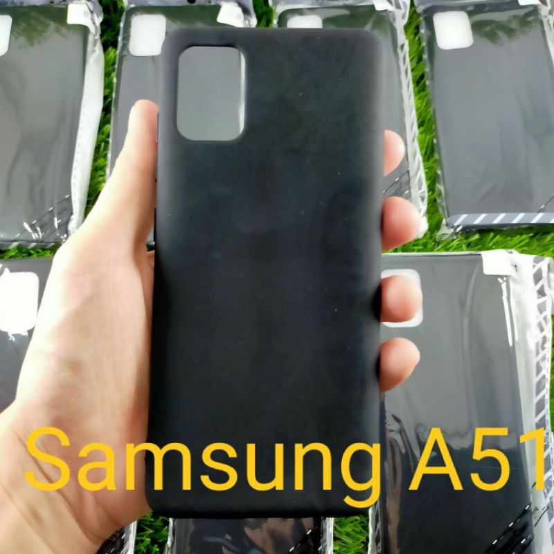 SLIM BLACK SAMSUNG A51 CASING HP SAMSUNG A51 SOFTCASE HP SAMSUNG A51 SILIKON SAMSUNG A51 JELLY CASE 