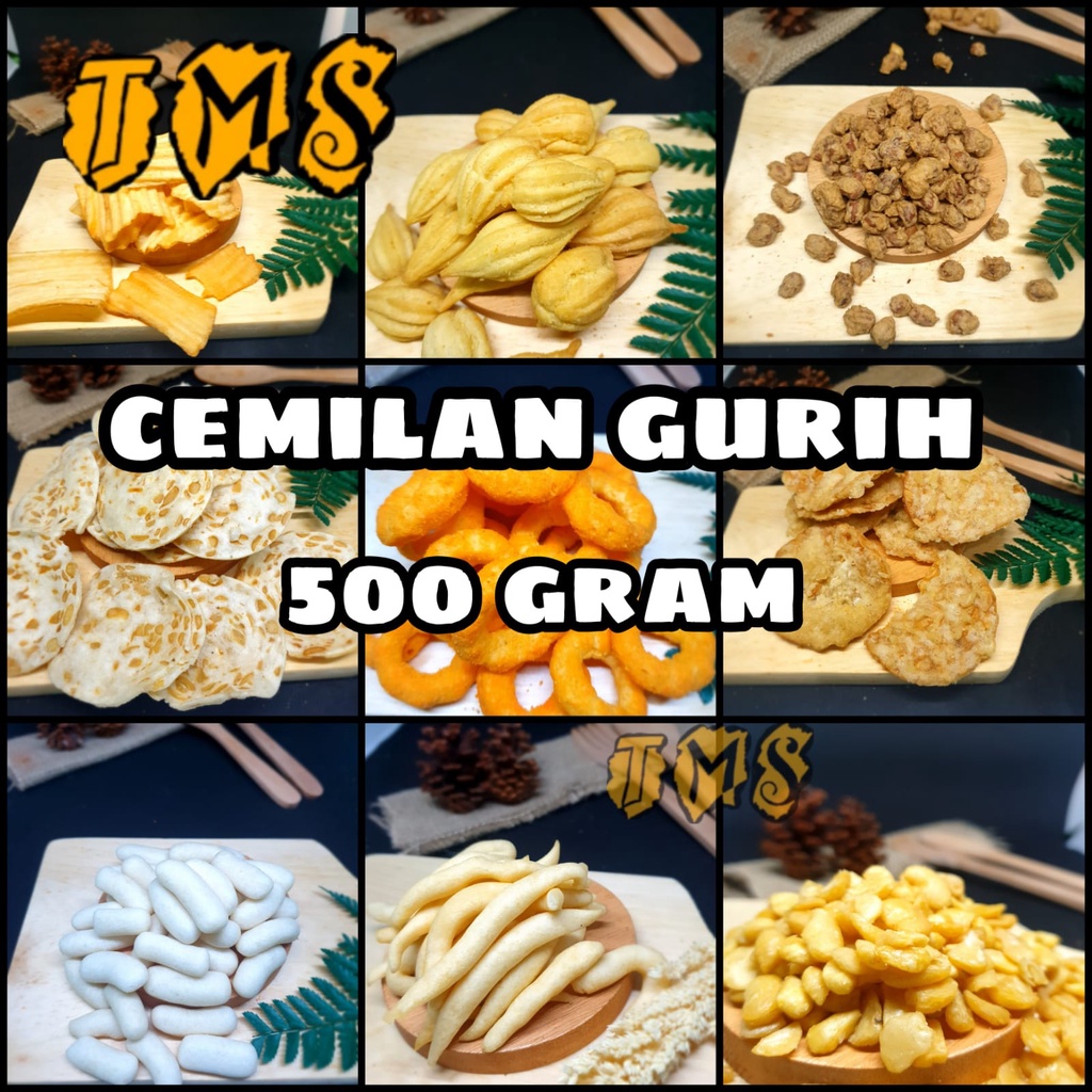 

TMS Snack Cemilan gurih asin 500 gram Premium EXP aman