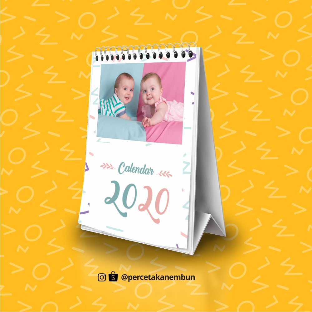 

Kalender Meja/Duduk Custom Bisa Satuan Hardcover Siapkan Fotonya