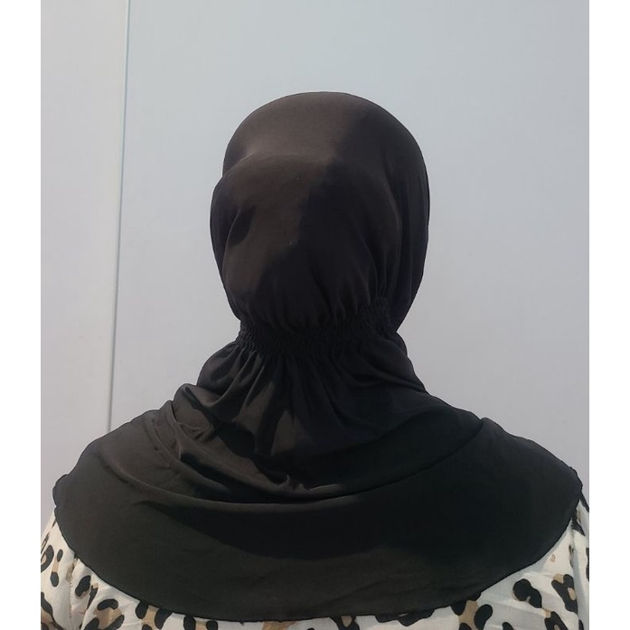 kerudung polwan / kerudung coklat polwan / jilbab polwan