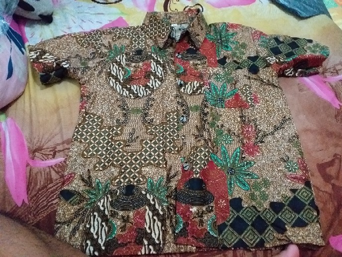 Samhadi Batik Blouse Blus Seragam Ecer Atasan Batik Wanita Formal Non Formal Batik Wanita M L Xl Xxl